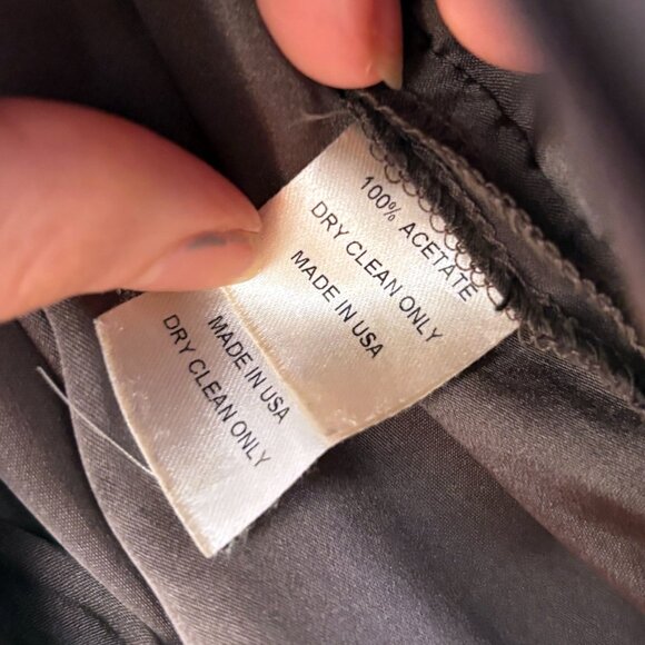 LIA KES Draped Fringe Dress New York Mini Short Mini Ombre Blue Grey Black XS - Picture 13 of 13